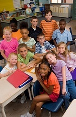 group of happy students