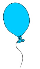 Blue Balloon from our Word Searches for Kids