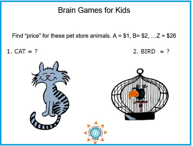 Cat Games -  - Brain Games for Kids and Adults