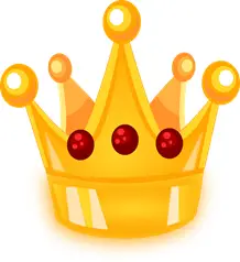 golden, bejeweled crown