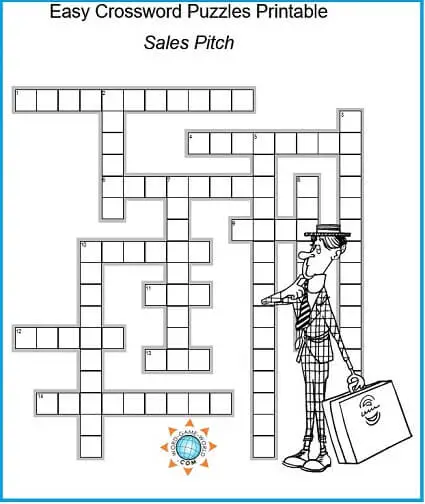 Free Easy Printable Crossword Puzzles for Adults