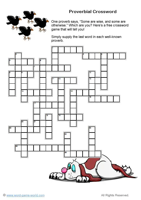 Our Free Crossword Games Are Loads of Fun!