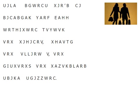 Free Cryptogram from www.word-game-world.com, "Bad Combos"