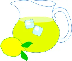 pitcher of lemonade