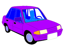 purple car