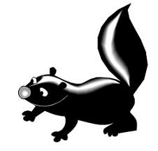 cartoony skunk