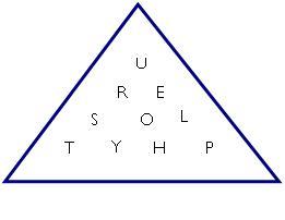 triangulair word scramble puzzle