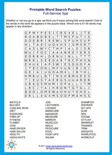 word search puzzles printable free and fun
